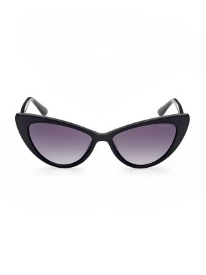 Silver Guess Winged Cat-Eye Women's Sunglasses | 3086-MOTPV