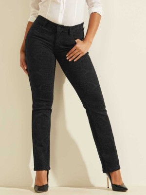 Snake Guess Eco Snake Print Straight Sexy Women's Jeans | 6735-EFZDS
