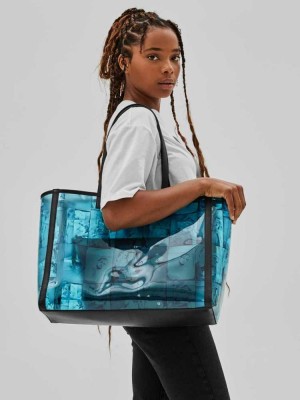 Turquoise Guess Originals x Anna Nicole Smith Women's Totes | 4172-UDSFL