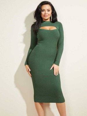 Turquoise Multicolor Guess Poetic Women's Dresses | 0213-TWRCS