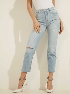 Wash Guess 1981 Straight Women's Jeans | 2891-MBPTY