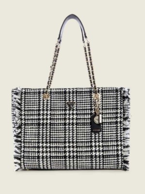 Wash Guess Cessily Tweed Women's Totes | 4158-IZJTS
