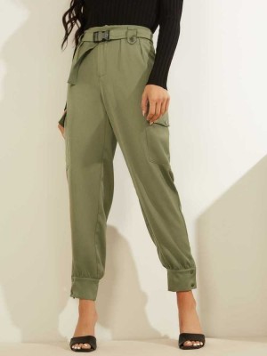 Wash Guess Eco Emi Cargo Women's Pants | 1845-VTBEX