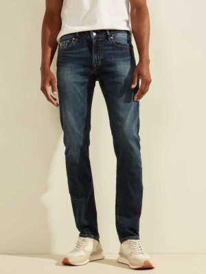 Wash Guess Faded Skinny Men's Jeans | 4657-DGZBX