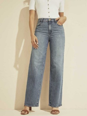Wash Guess Farrah 70s High-Rise Women's Jeans | 1786-MQFWE