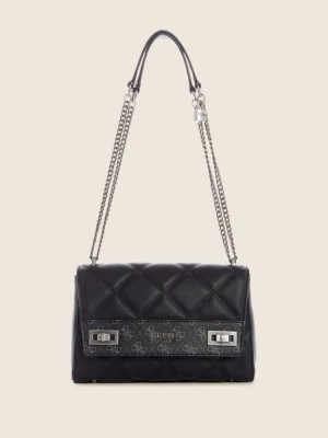 Wash Guess Katey Quilted Women's Shoulder Bags | 9874-OQJME