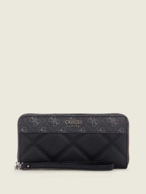 Wash Guess Katey Quilted Zip-Around Women's Wallets | 6930-ZTQLC