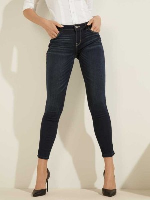 Wash Guess Low-Rise Power Skinny Women's Jeans | 7961-JEZTU