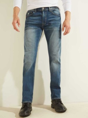 Wash Guess Regular Straight Men's Jeans | 0578-CBWZI