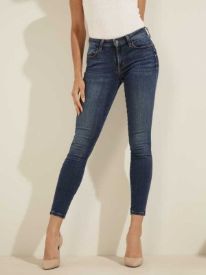 Wash Guess Sexy Curve Mid-Rise Skinny Women's Jeans | 2478-GWKML
