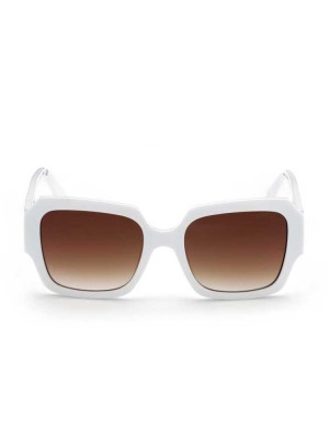 White Guess Addison Butterfly Women's Sunglasses | 5831-WJRKZ