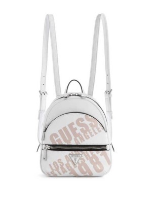 White Guess Manhattan Women's Hats | 4697-KIPQF