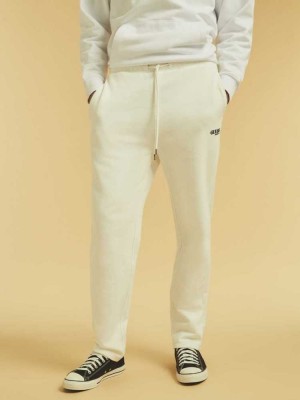 White Guess Originals Kit Men's Joggers | 9075-YESGO