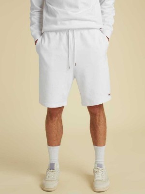 White Guess Originals Kit Men's Shorts | 4597-AZMNT