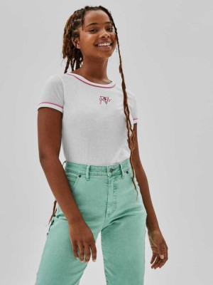 White Guess Originals x Anna Nicole Smith Baby Women's T-Shirts | 8704-BCUOP