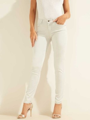 White Guess Pastel Sexy Curve Skinny Women's Jeans | 0394-NZVWA