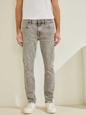 White Light Blue Guess Skinny Men's Jeans | 2675-ARGEP