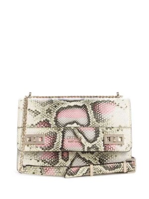 Yellow Guess Katey Convertible Women's Crossbodies | 6870-CZTOM